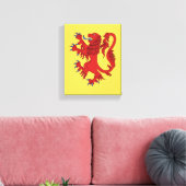 Lion Rampant Gules Canvas Afdruk (Insitu (Woonkamer))