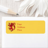 Lion Rampant Gules Etiket (Insitu)