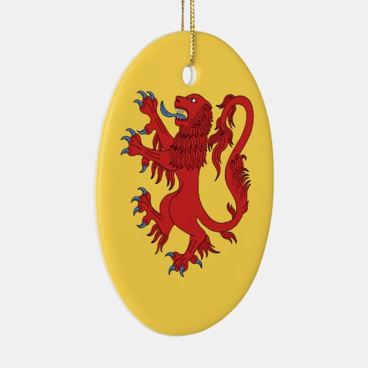 Lion Rampant Gules Keramisch Ornament (Rechts)