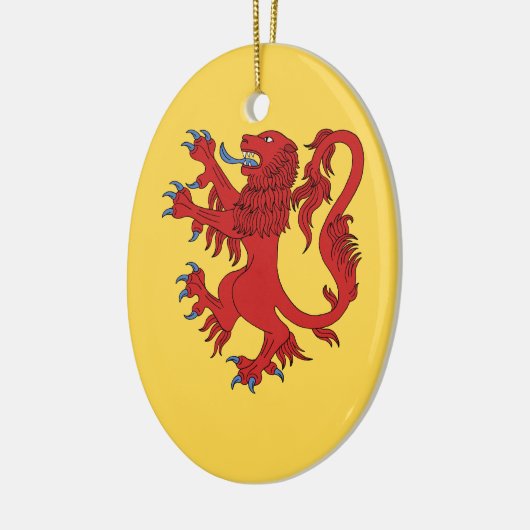 Lion Rampant Gules Keramisch Ornament (Links)