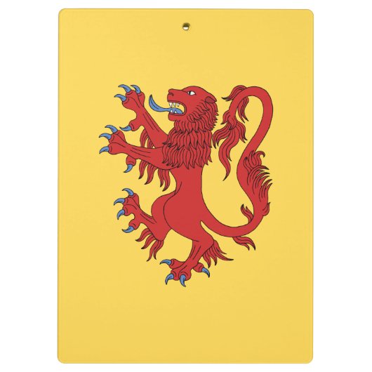 Lion Rampant Gules Klembord (Achterkant)