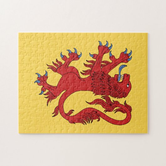Lion Rampant Gules Legpuzzel (Horizontaal)