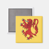 Lion Rampant Gules Magneet (Voorkant / Achterkant)