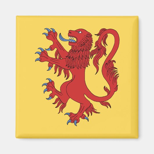 Lion Rampant Gules Magneet (Voorkant)