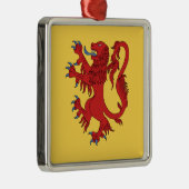 Lion Rampant Gules Metalen Ornament (Rechts)