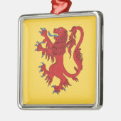Lion Rampant Gules Metalen Ornament (Links)