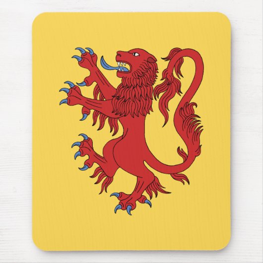 Lion Rampant Gules Muismat (Voorkant)