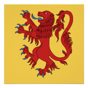 Lion Rampant Gules Perfect Poster