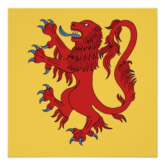 Lion Rampant Gules Perfect Poster (Voorkant)
