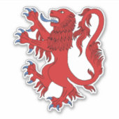 Lion Rampant Gules Sticker (Voorkant)