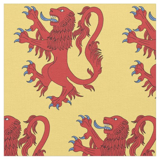 Lion Rampant Gules Stof (Close Up)