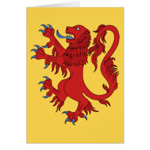 Lion Rampant Gules Wenskaart