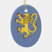 Lion Rampant Keramisch Ornament (Achterkant)