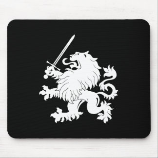 Lion Rampant met Sword Heraldry Mousepad Muismat