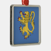 Lion Rampant Metalen Ornament (Rechts)