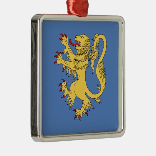 Lion Rampant Metalen Ornament (Rechts)