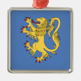 Lion Rampant Metalen Ornament