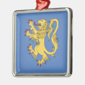 Lion Rampant Metalen Ornament (Links)