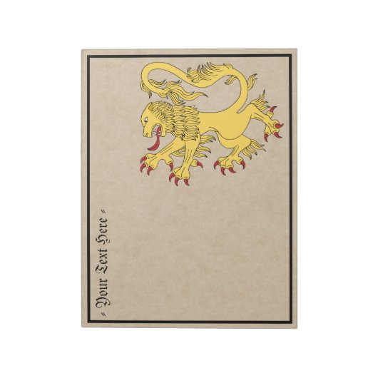 Lion Rampant Notitieblok (Linkerzijde)