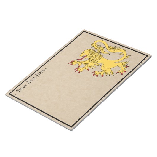 Lion Rampant Notitieblok (Schuin)