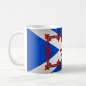 Lion Rampant over de Schotse vlag Koffiemok (Links)