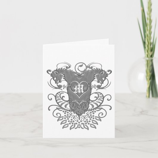 Lion Rampant Renaissance Wedding Bedankt (Voorkant)