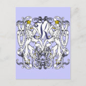 Lion Rampant Renaissance Wedding Briefkaart (Voorkant)