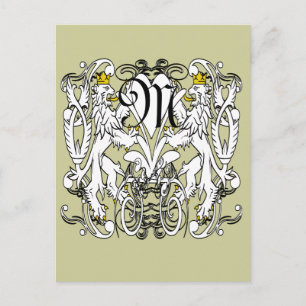 Lion Rampant Renaissance Wedding Briefkaart