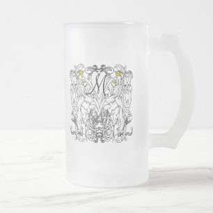 Lion Rampant Renaissance Wedding Matglas Bierpul