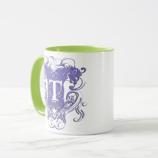 Lion Rampant Renaissance Wedding Mok (Voorkant links)