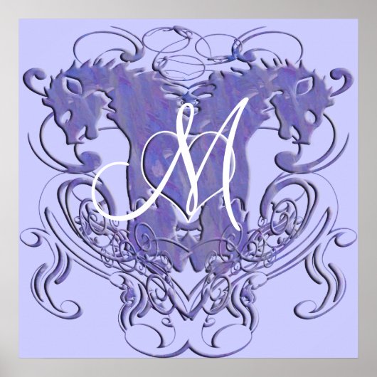 Lion Rampant Renaissance Wedding Poster (Voorkant)