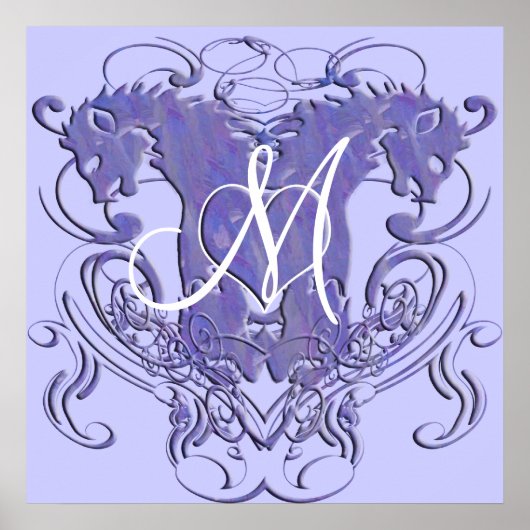 Lion Rampant Renaissance Wedding Poster (Voorkant)