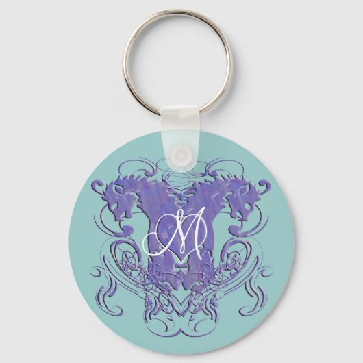 Lion Rampant Renaissance Wedding Sleutelhanger (Voorkant)