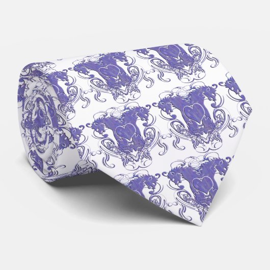 Lion Rampant Renaissance Wedding Stropdas (Opgerold)