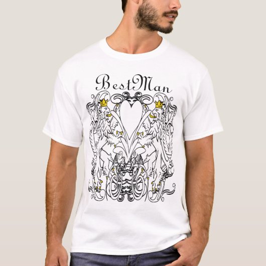 Lion Rampant Renaissance Wedding T-shirt (Voorkant)
