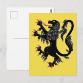 Lion Rampant Sable Briefkaart (Voorkant / Achterkant)