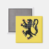 Lion Rampant Sable Magneet (Voorkant / Achterkant)