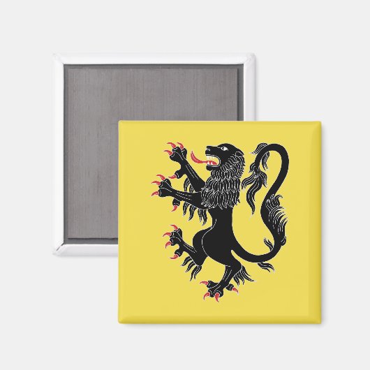 Lion Rampant Sable Magneet (Voorkant / Achterkant)