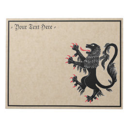 Lion Rampant Sable Notitieblok