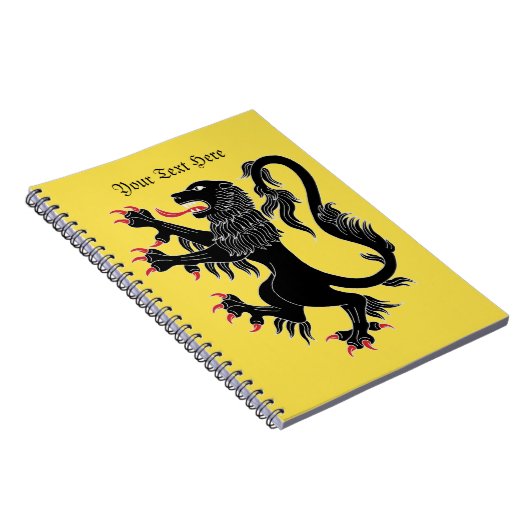 Lion Rampant Sable Notitieboek (Rechterzijde)