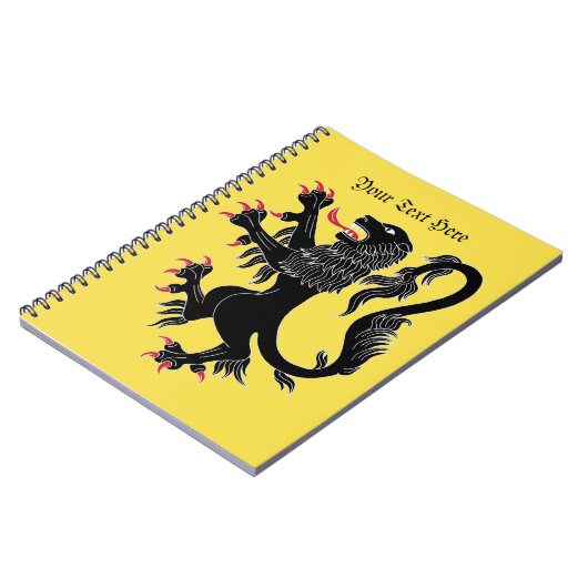 Lion Rampant Sable Notitieboek (Linkerzijde)