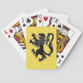 Lion Rampant Sable Pokerkaarten (Achterkant)