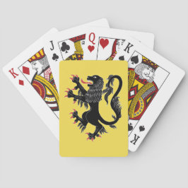 Lion Rampant Sable Pokerkaarten