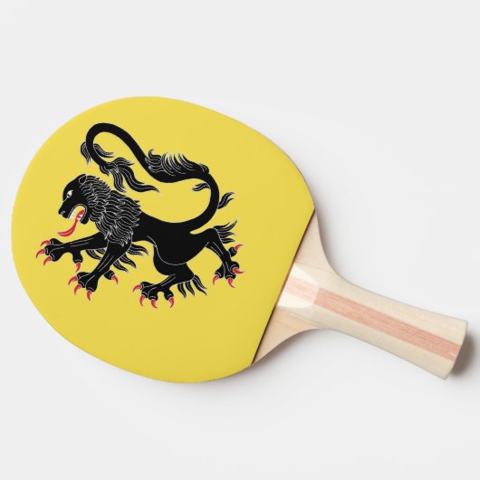 Lion Rampant Sable Tafeltennisbatje (Zijkant)