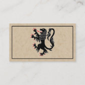Lion Rampant Sable Visitekaartje (Achterkant)