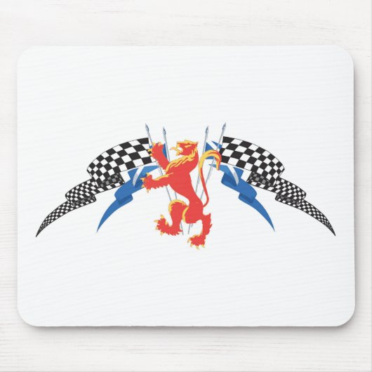 Lion Rampant, Saltiers, cheques Muismat (Voorkant)