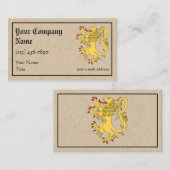 Lion Rampant Visitekaartje (Voorkant / Achterkant)