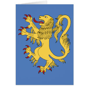 Lion Rampant Wenskaart