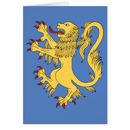Lion Rampant Wenskaart (Voorkant)
