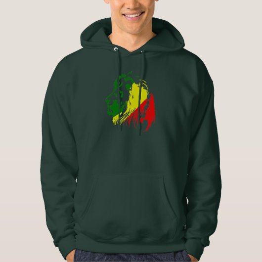 LION RASTA KING HOODIE (Voorkant)